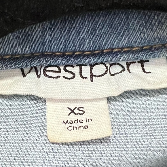 Westport Light Blue embellished boxy Denim Jacket XS - Picture 2 of 6